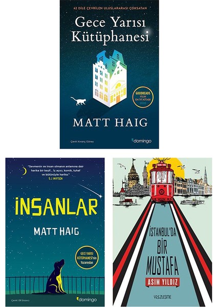 Gece Yarısı Kütüphanesi - İnsanlar - Istanbul’da Bir Mustafa - 3 Kitap