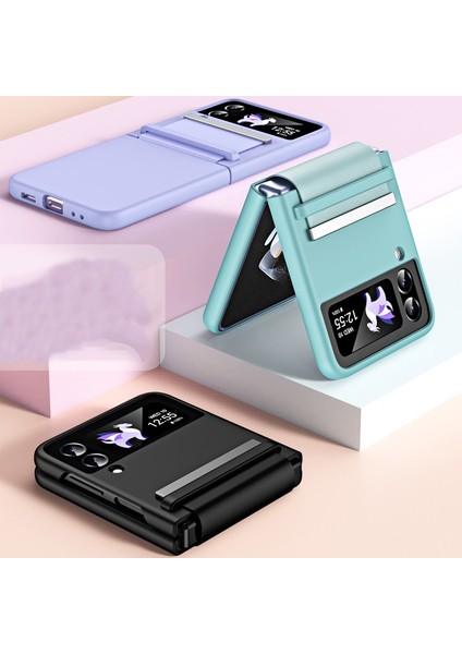 Samsung Galaxy Z Flip 3 Menteşe Cilt Hissi Cep Telefonu Kılıfları (Yurt Dışından) modelleri