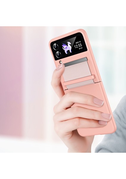 Samsung Galaxy Z Flip 3 Menteşe Cilt Hissi Cep Telefonu Kılıfları (Yurt Dışından) fırsatları