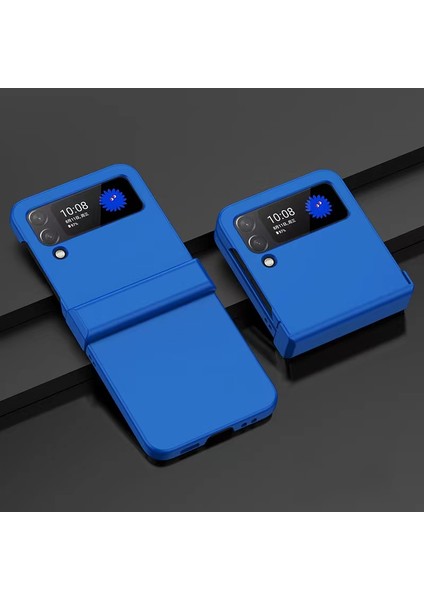 Samsung Galaxy Z Flip 4 Menteşe Cilt Hissi Sert Cep Telefonu Kılıfları (Yurt Dışından)