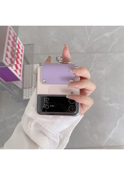 Samsung Galaxy Z Flip 4 Halka Tokası Şeffaf Cep Telefonu Kılıfları (Yurt Dışından) indirimleri