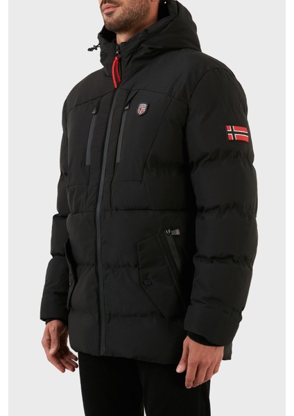 Norway Geographical Rüzgara ve Suya Dayanıklı Kapüşonlu Parka Erkek Parka Cachot