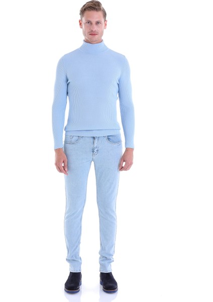 Mavi Regular Fit Düz Balıkçı Yaka Klasik Yün Triko Kazak fırsatları