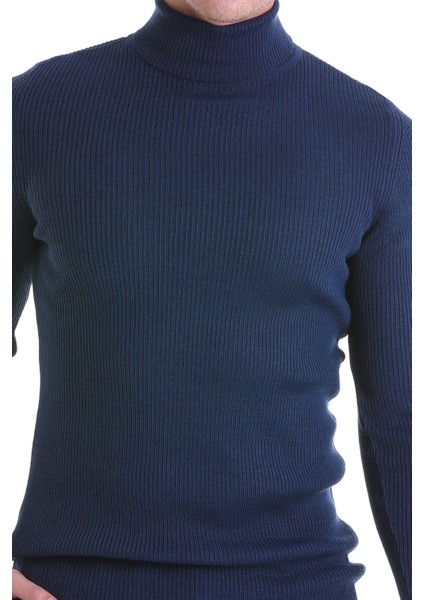 Indigo Regular Fit Düz Balıkçı Yaka Klasik Yün Triko Kazak indirimleri