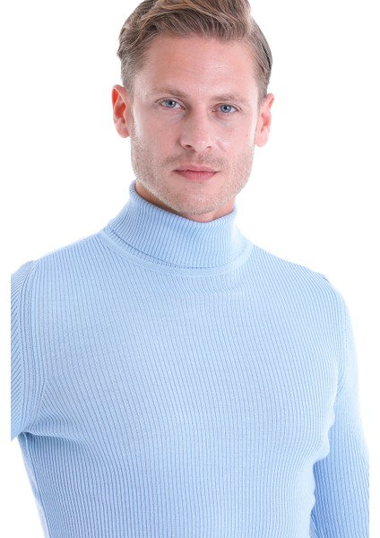 Mavi Regular Fit Düz Balıkçı Yaka Klasik Yün Triko Kazak indirimleri