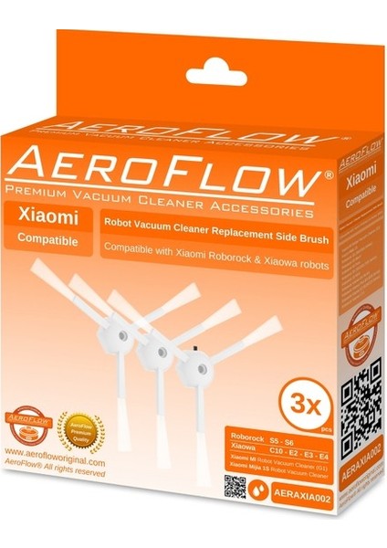Aeroflow Xiaomi C10 Yan Fırça 3'lü Paket