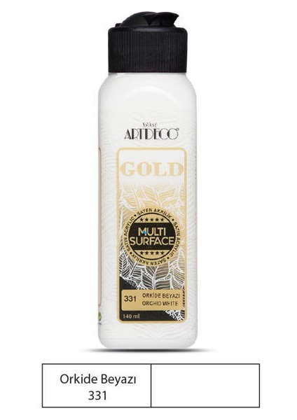Gold Multi Surface Akrilik Boya 140 Ml. 336 Orkide Beyazı