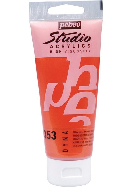 Studio Akrilik Boya - Iridescent Orange Yellow - 100ML - N:353