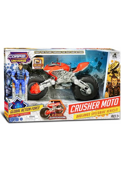 Lanard Toys The Corps Crusher Moto Figürlü Oyun Seti