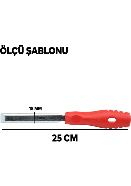 Iskarpela Düz Ahşap Oyma 18 mm