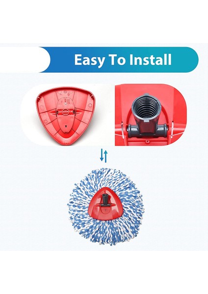 O-Cedar Easywring Spin Mop ve Spin Mop Taban Parçası Için Yedek Paspas Bezleri Pedleri, Mop Head Spin Mop Kiti Aksesuarları (Yurt Dışından) indirimleri