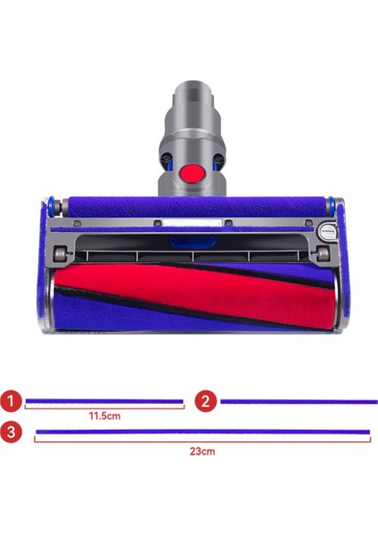 Dyson Elektrikli Süpürge Için 6 Adet Elektrikli Zemin Fırçası Etiket V7V8V10V11 Yumuşak Peluş Şerit Aksesuarları (Yurt Dışından)