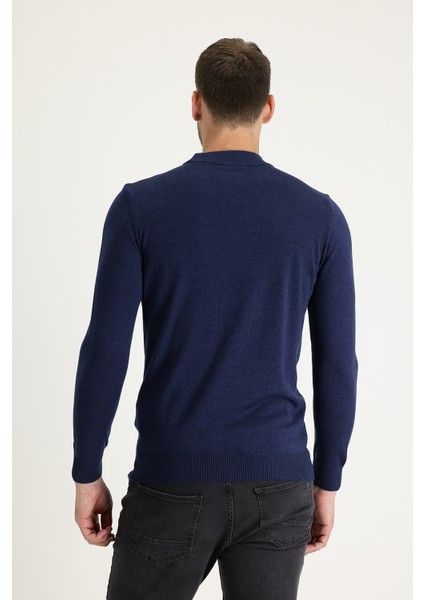 Yarım Balıkçı Yaka Regular Fit Pamuklu Triko Kazak modelleri