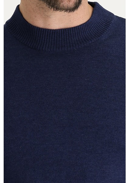 Yarım Balıkçı Yaka Regular Fit Pamuklu Triko Kazak fırsatları