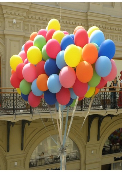 10 Adet Karışık Renk Balon Doğum Günü Parti Balonu