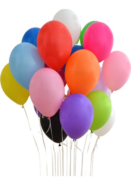 40 Adet Karışık Renk Balon Doğum Günü Parti Balonu