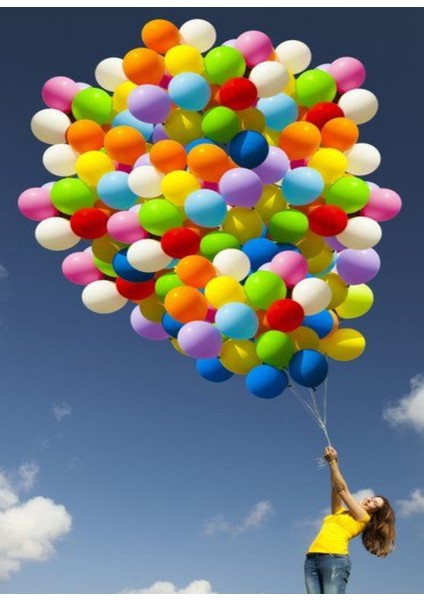 40 Adet Karışık Renk Balon Doğum Günü Parti Balonu