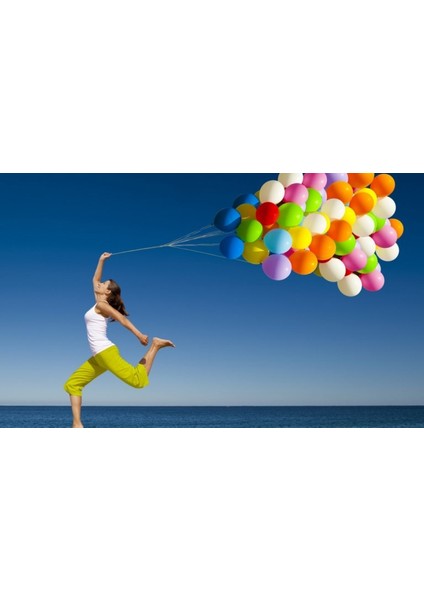 40 Adet Karışık Renk Balon Doğum Günü Parti Balonu