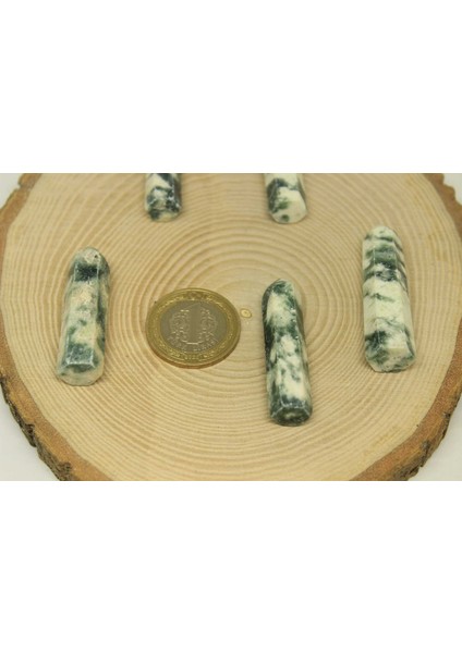 Yosunlu Akik Taşı Piramit Uçlu fiyatları