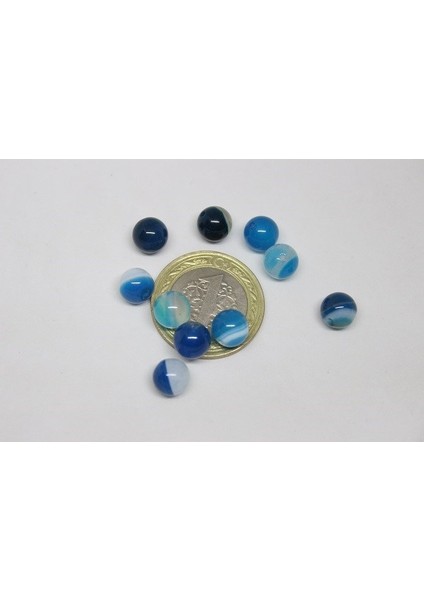 Akik Taşı Yarım Dizi 8mm (4001) (18CM Uzunluğundadır) fırsatları