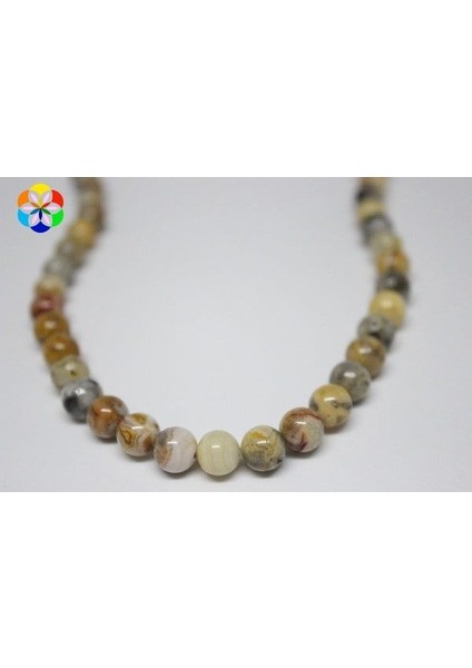 Akik Taşı Yarım Dizi 8mm (6001) (18CM Uzunluğundadır) fiyatları