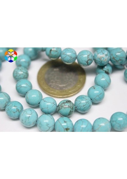 Turkuaz Taşı Yarım Dizi Royal Quality 8mm (18CM Uzunluğundadır) modelleri