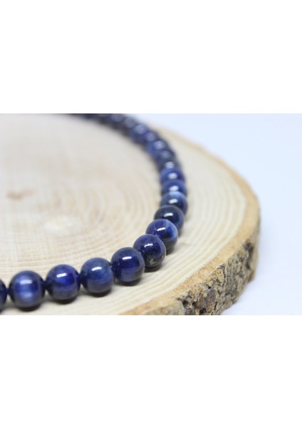 Kyanit Taşı Koyu Renk Yarım Dizi 8mm (18CM Uzunluğundadır) modelleri
