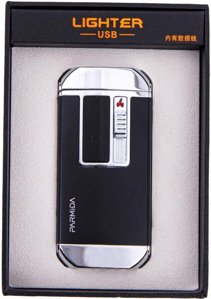 Siyah-Gümüş Multifonksiyonel Çakmak (Tek Torch Puro Çakmağı, Elektrikli Çakmak, Powerbank, El Feneri) fırsatları