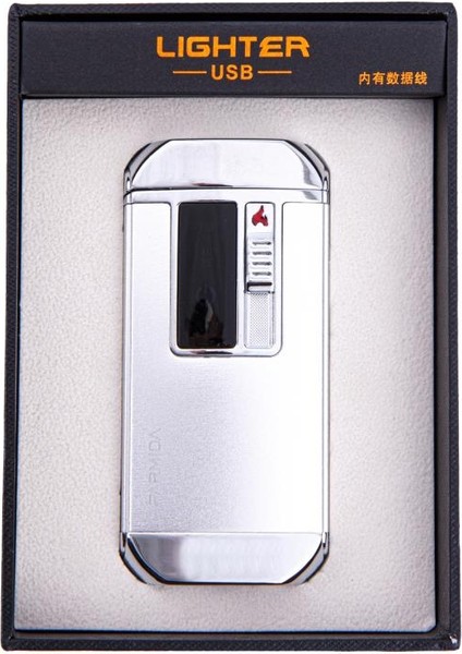 Gümüş Multifonksiyonel Çakmak (Tek Torch Puro Çakmağı, Elektrikli Çakmak, Powerbank, El Feneri) indirimleri