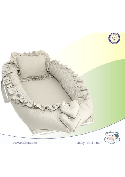Düz Renk Serisi Su Yeşili Fırfırlı Babynest