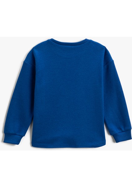 Cep Detaylı Baskılı Sweatshirt fiyatları