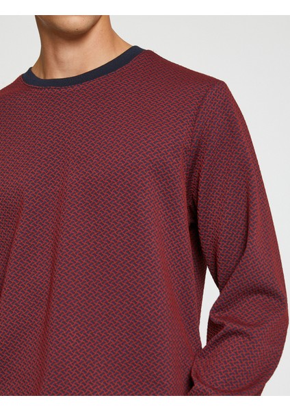 Desenli Triko Kazak Bisiklet Yaka indirimleri