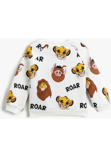 Koton Aslan Kral Baskılı Sweatshirt Lisanslı