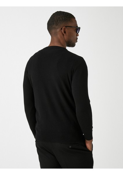 Basic Knitwear Sweater V Neck