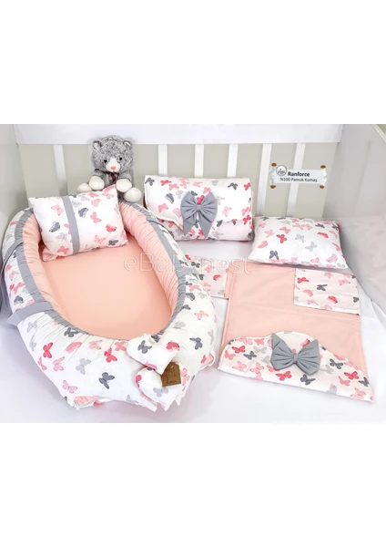 Kelebek Serisi Pudra Babynest Alt Açmalı Set