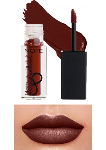 Mattever Lip-Ink Mat ve Kalıcı Likit Ruj 15 Urban Red - Bordo