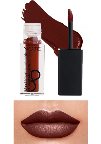 Mattever Lip-Ink Mat ve Kalıcı Likit Ruj 15 Urban Red - Bordo