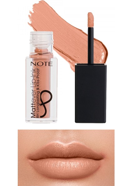 Mattever Lip-Ink Mat ve Kalıcı Likit Ruj 01 First Love Beige - Nude