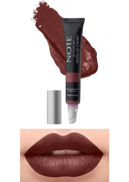 Mineral Matte Lip Cream Yarı Mat Bitişli Likit Ruj 04 Runway - Koyu Pembe