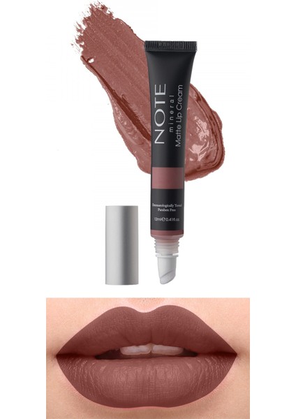 Mineral Matte Lip Cream Yarı Mat Bitişli Likit Ruj 02 Nude Love - Nude