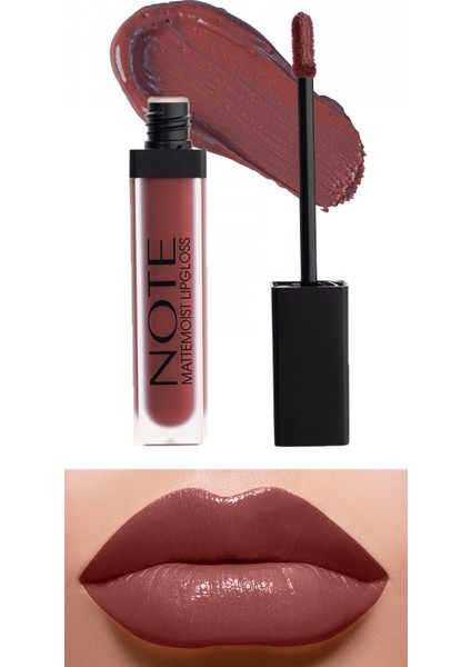 Mattemoist Lipgloss Yarı Mat Saten Bitişli Likit Ruj 415 Shy Berry - Bordo