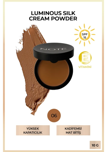 Luminous Silk Cream Powder Patakrem 06 Dark Honey