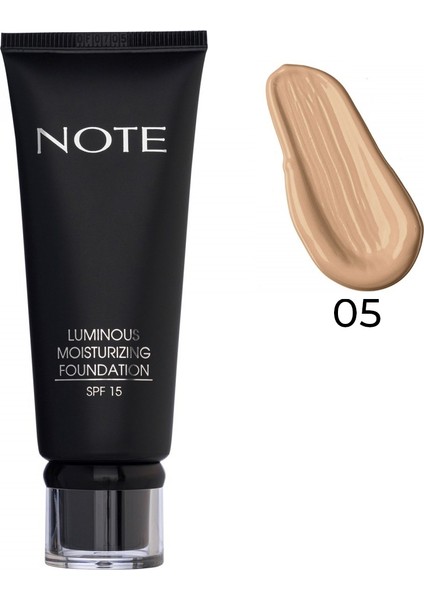 Note Luminous Moisturizing Fondöten 05 Honey Beige fırsatları