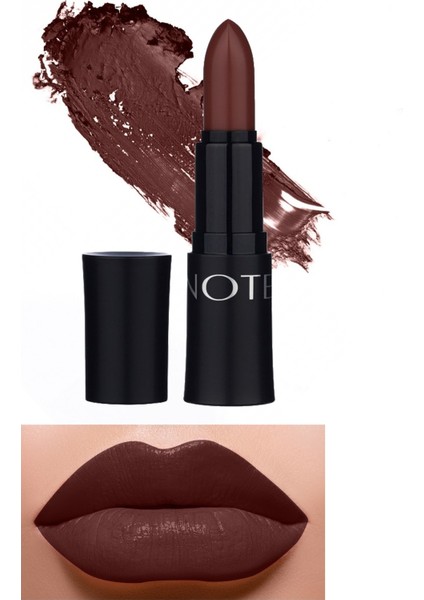 Mattemoist Lipstick Mat Bitişli Ruj 315 Hot Brown - Koyu Kahverengi