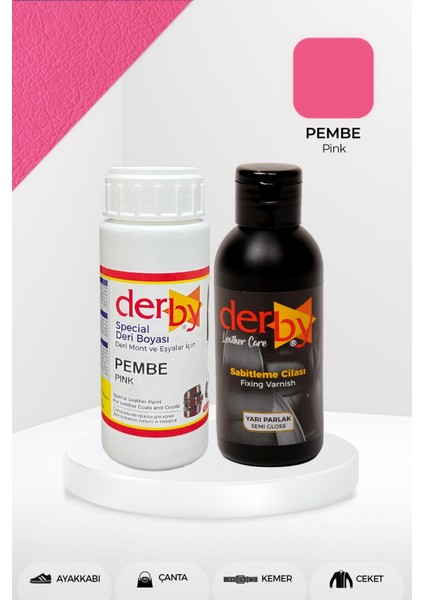 Special Deri Boyası ve Cilası - 2'li Set / Mont - Eşya - Çanta - Cüzdan - Kemer 100 ml - Kartela Renkleri