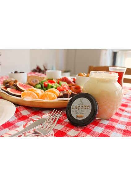 Şekersiz, Katkısız, Glutensiz, Doğal Az Kavrulmuş (ÇİĞ) Ballı Yer Fıstığı Ezmesi (350 Gram)