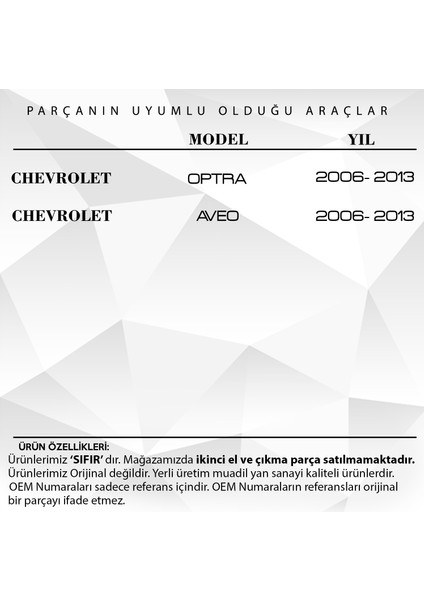 Chevrolet Aveo- Optra Için Kontak Şaft Kilit Silindir Mili indirimleri