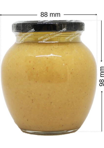 350 Gram Şekersiz, Katkısız, Glutensiz, Doğal Çifte Kavrulmuş Ballı Yer Fıstığı Ezmesi (350 Gram)