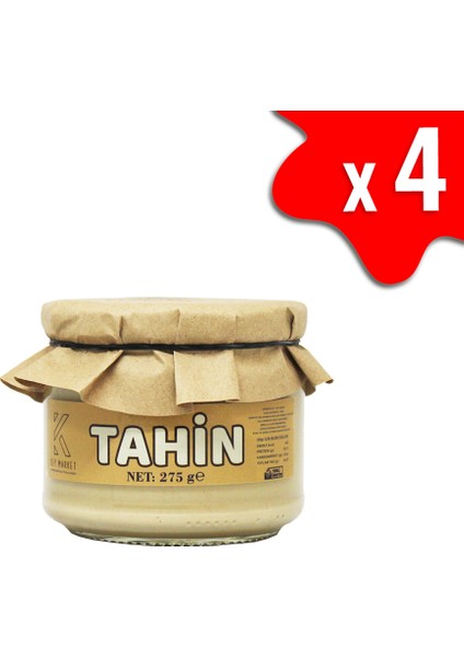 Laçoko 1100 Gram Cam Kavanoz Tahin -%100 Doğal - Şekersiz- Katkısız - Veganlara Uygun - İnce Öğütülmüş Susam - Geleneksel Lezzet - Kahvaltı İçin İdeal - Pekmezle Karıştırılabilir - Demir Kaynağı