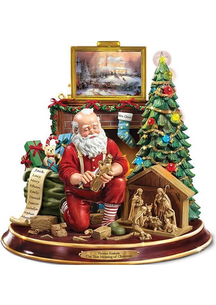 2 Adet Noel Temalı Pencere, Duvar Süs Sticker - Çok Renkli (Yurt Dışından)
